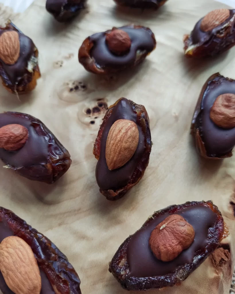 Chocolate-Hazelnut Stuffed Dates