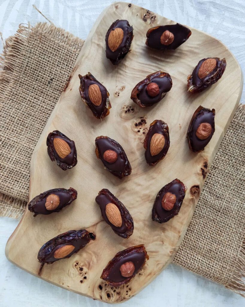 Chocolate-Hazelnut Stuffed Dates