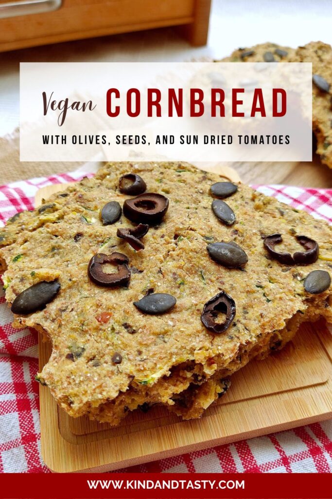 Cornbread with Olives, Seeds, and Sun Dried Tomatoes