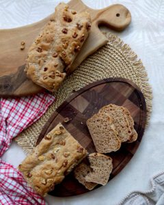 Whole Grain Bread on a cutting board